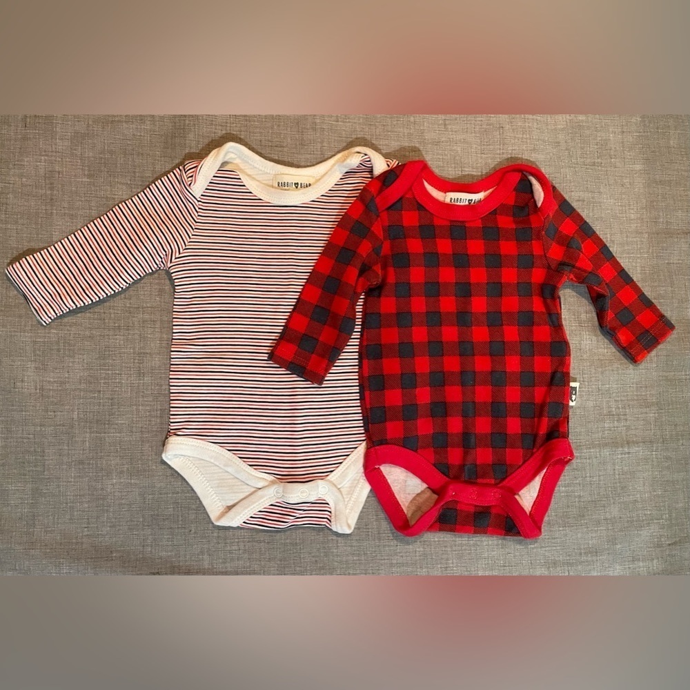 Bundle of 2 long sleeve onesies
